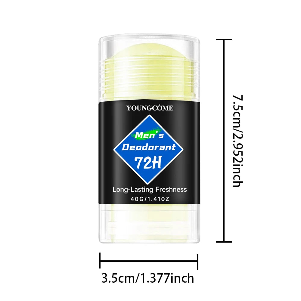 Men Deodorant Stick Anti Sweating Keep Drying Lasting Fragrance Remove Armpit Odor Underarm Refresh Sticks Antiperspirant 1/6pcs