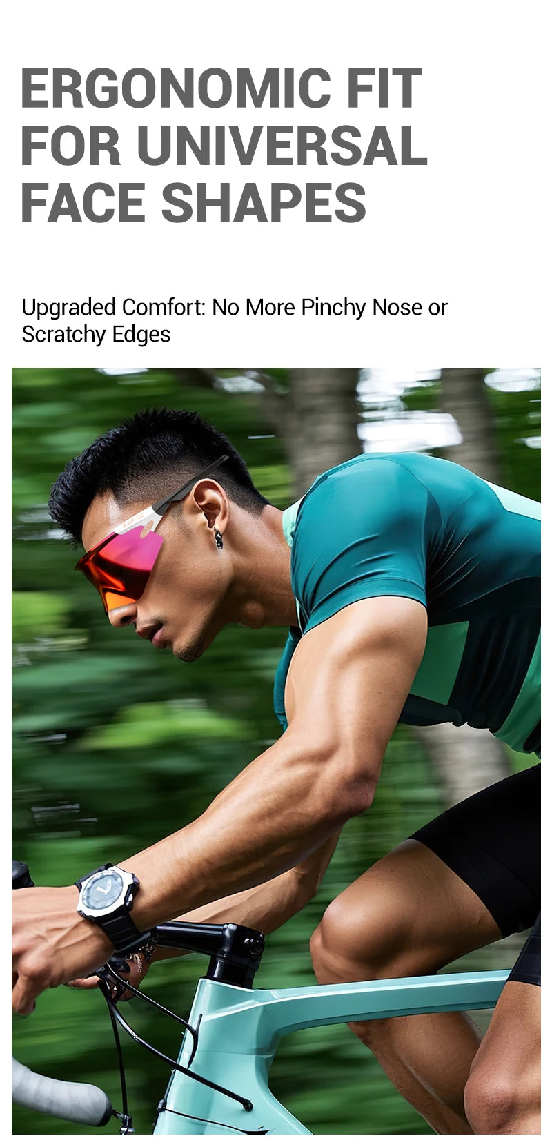 Kapvoe New Eagle Beak Photochromic Cycling Sunglasses Men Women MTB Glasses UV400 Bicycle Eyewear Sports Outdoor Bike Goggles