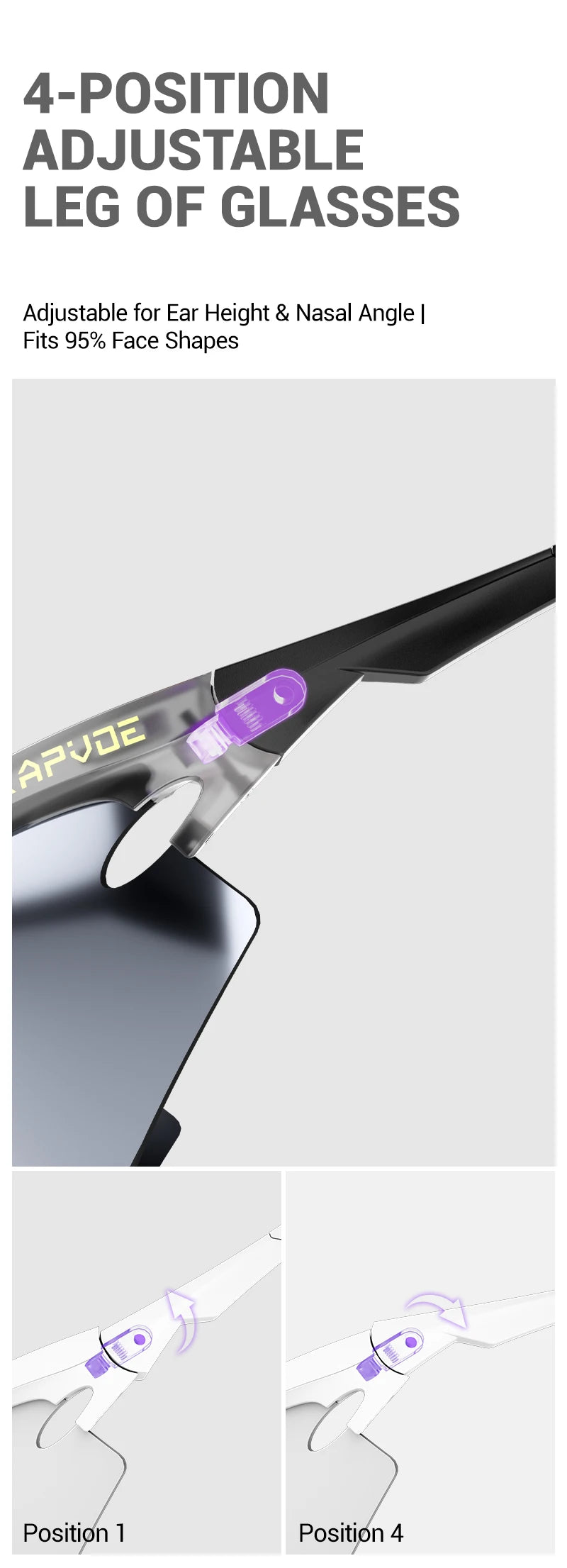 Kapvoe New Eagle Beak Photochromic Cycling Sunglasses Men Women MTB Glasses UV400 Bicycle Eyewear Sports Outdoor Bike Goggles