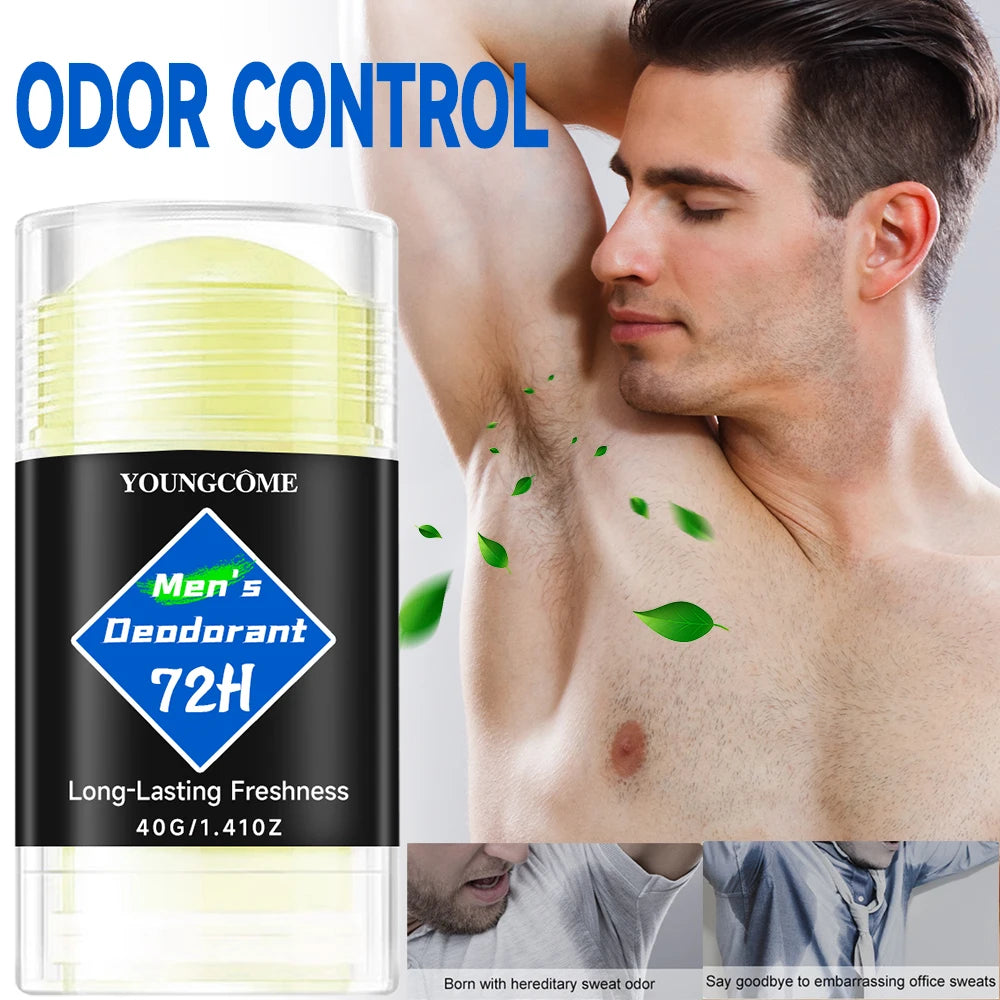 Men Deodorant Stick Anti Sweating Keep Drying Lasting Fragrance Remove Armpit Odor Underarm Refresh Sticks Antiperspirant 1/6pcs