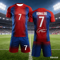 Ronaldo No.7 3D Jerseys for Men and Women Fan Commemorative Short Sleeved Shorts Summer Set Children's Birthday Gift Kids