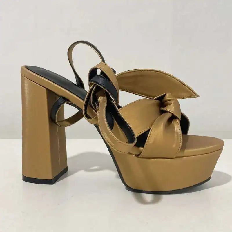 Summer 2025 Platform Sandals High Heels Women Ankle Strap Sandals Women's Sandals Dress Party Shoes