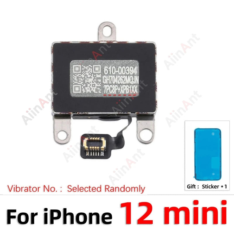 100% Test AiinAnt For TAPTIC ENGINE Vibrator Motor Flex Cable For iPhone 12 13 14 15 Pro Max Plus mini with Sticker Spare Parts