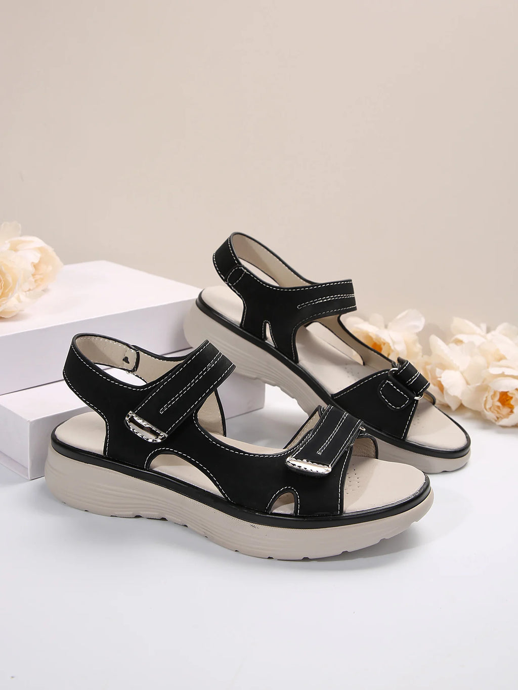 Summer Wedge Sandals for Women 2025 New Fashion Non Slip Beach Shoes Woman Lightweight Casual Platform Plus Size Sandals Women
