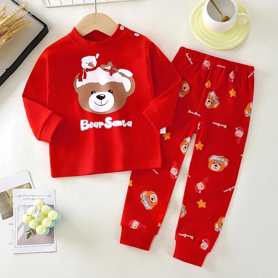 Baby Girl Clothes Pajamas Sets Boys Tops Set Child Christmas Gift Carnival Party Dress Kids Halloween Elf Cosplay Costumes Suit