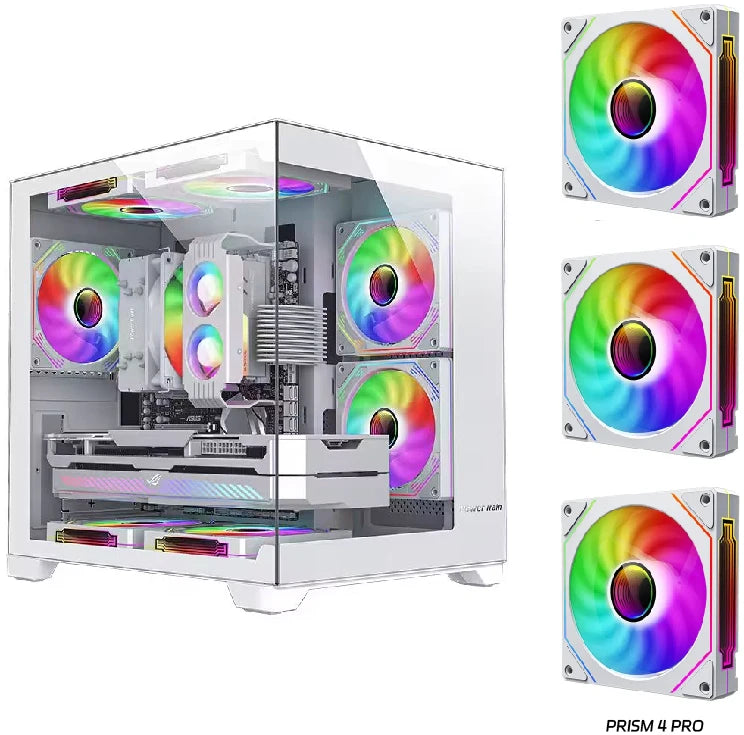 Power Train Coloured Glaze PC case Desktop 270° Sea View Room No pillars 240 water cooled Computer case
