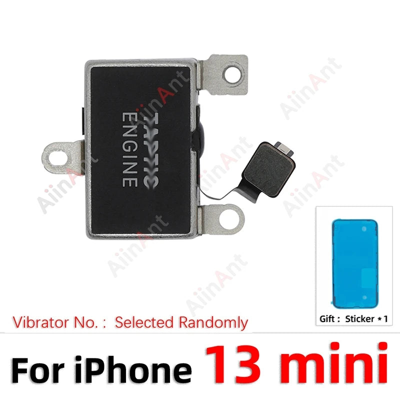 100% Test AiinAnt For TAPTIC ENGINE Vibrator Motor Flex Cable For iPhone 12 13 14 15 Pro Max Plus mini with Sticker Spare Parts
