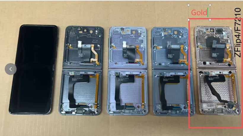 100% For Samsung Z Flip 4 5G F721B F721W LCD Display Touch Screen Digitizer Assembly For Samsung Z Flip 4 Screen Replacement