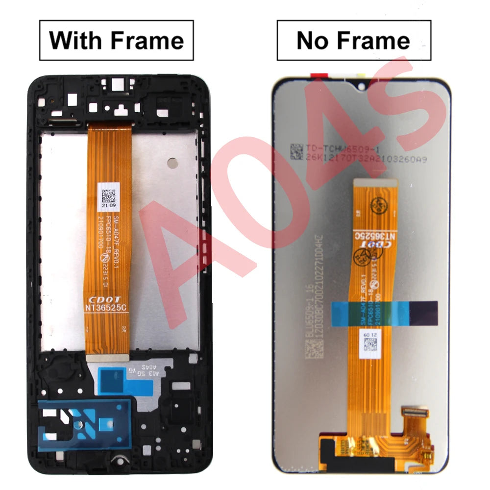 6.5"Display For Samsung Galaxy A04 A04s A04e LCD Display Touch Screen Digitizer Assembly For Samsung A045F A047F A042F Display
