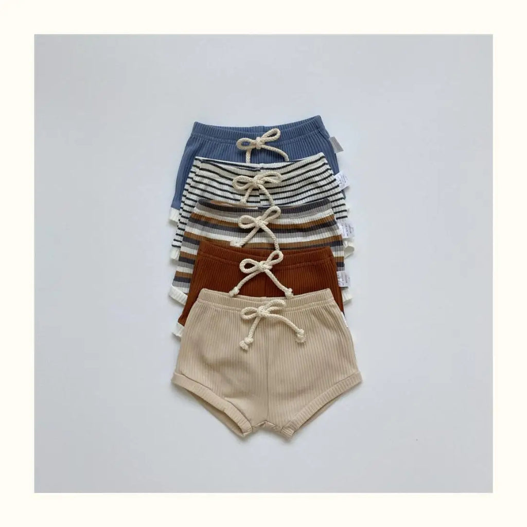Summer 2 Pieces Toddler Infant Kid Baby Boy Clothes Sets Soft Short Sleeve T-shirt Tops Striped Shorts Summer Outifts Clothing