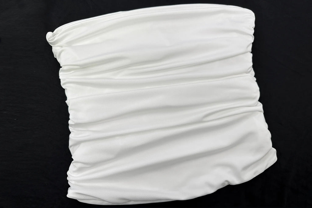 Fairyshely 2026 Sexy Summer Solid Strapless Top Women Bandeau Bodycon Tops Lady Sleeveless Off Shoulder Club Party Clothes