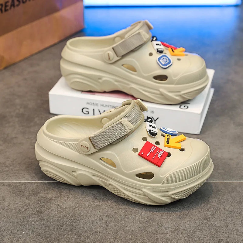 Summer Outdoor Beach Casual Sandals, Lightweight and Breathable Household Shoes, Anti Slip and Breathable Fishing Slippers