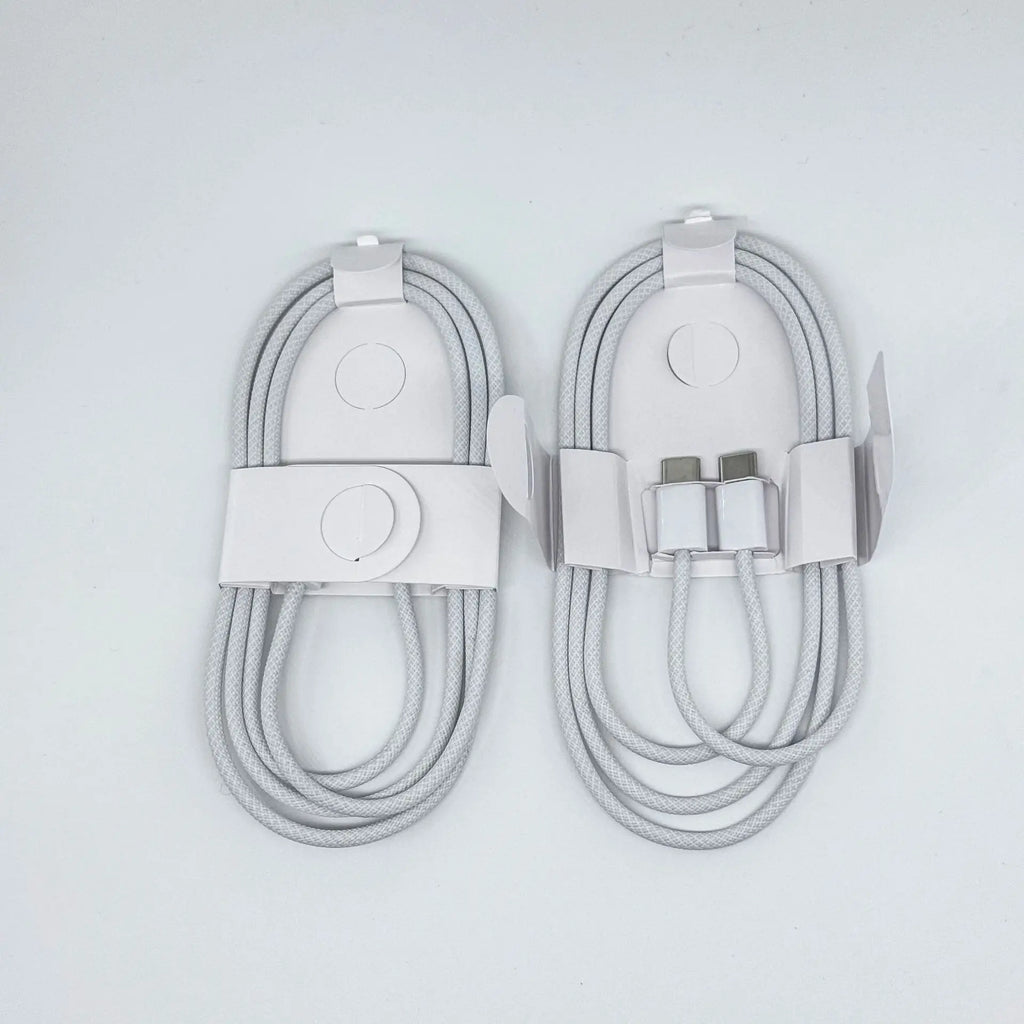 1-50Pcs 60W USB C to Type C Weaving Cable For Apple iPhone 11 12 13 14 15 16 Pro Max Plus Fast Charging Cable Phone Accessories