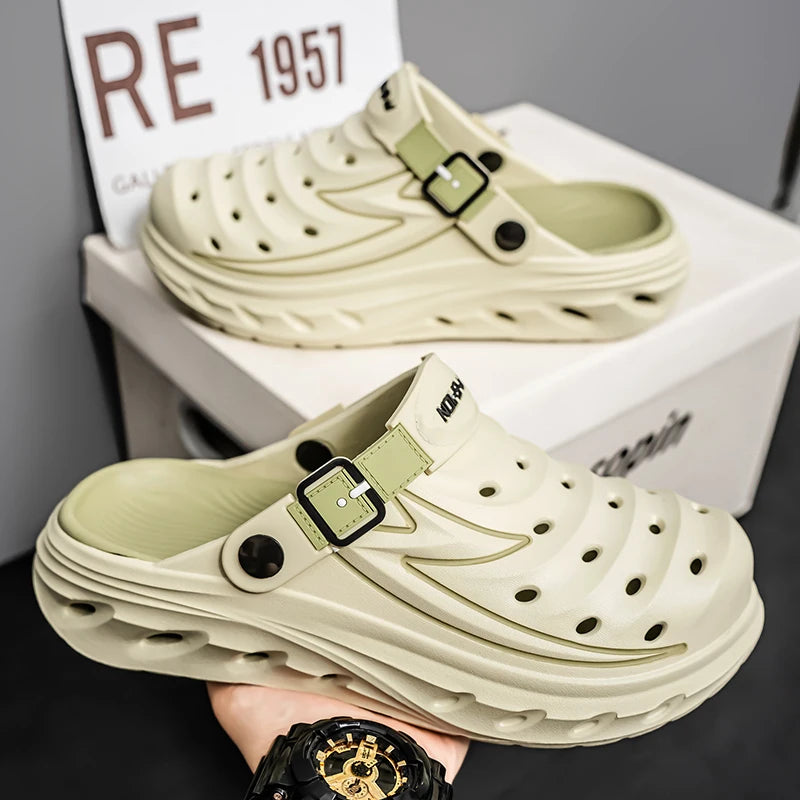 Summer Outdoor Wear for Men and Women, Non-Slip, Anti-Odor, Dual-Purpose, Wear-Resistant Beach Sandals and Slippers