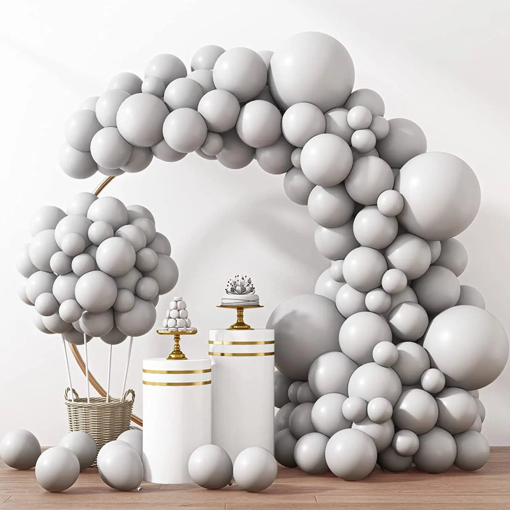 Metallic Gold Latex Balloons Set, Multi-Size Balloon Arch Kit for Birthday Party, Wedding, Graduation, Baby Shower Decorations