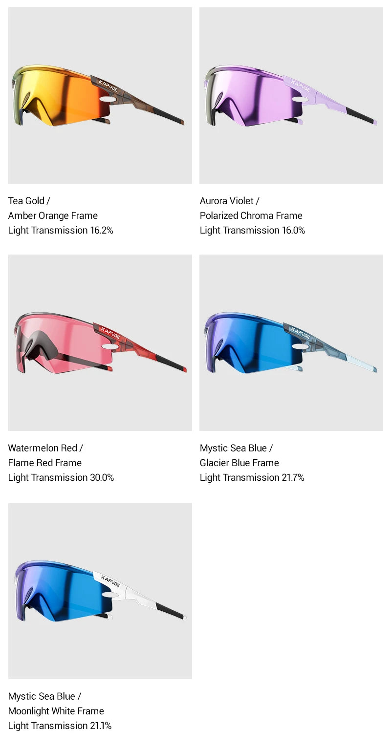 Kapvoe New Eagle Beak Photochromic Cycling Sunglasses Men Women MTB Glasses UV400 Bicycle Eyewear Sports Outdoor Bike Goggles