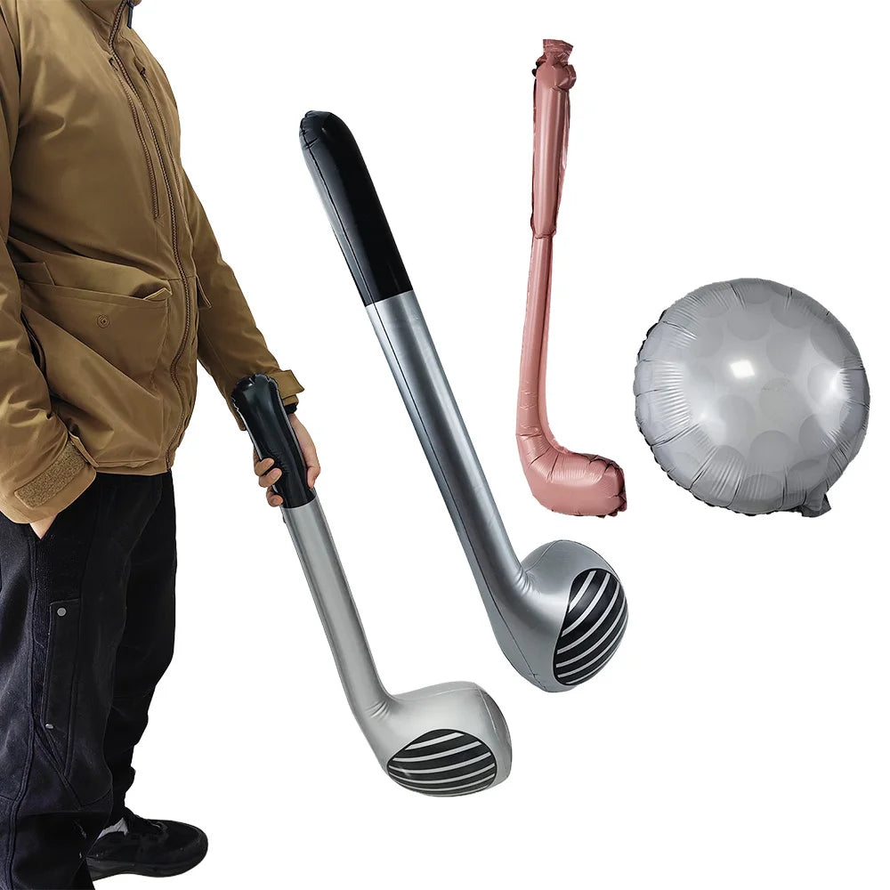 Inflatable Blow Up Golf Club Balloon Golf Ball Foil Balloons Golf Themed Party Decor Birthday Sports Graduation Party Decoration