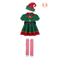 Baby Girl Clothes Pajamas Sets Boys Tops Set Child Christmas Gift Carnival Party Dress Kids Halloween Elf Cosplay Costumes Suit