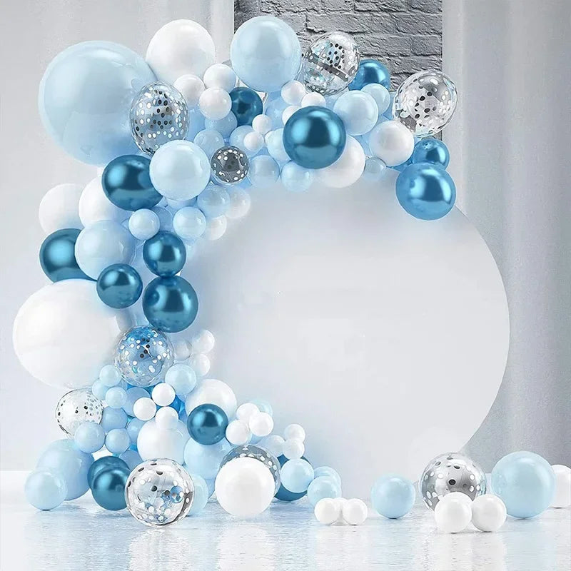 Blue Balloon Garland Arch Kit Wedding Birthday Party Decoration Kids Adult Wedding Party Supplies Latex Ballon Baby Shower Boy