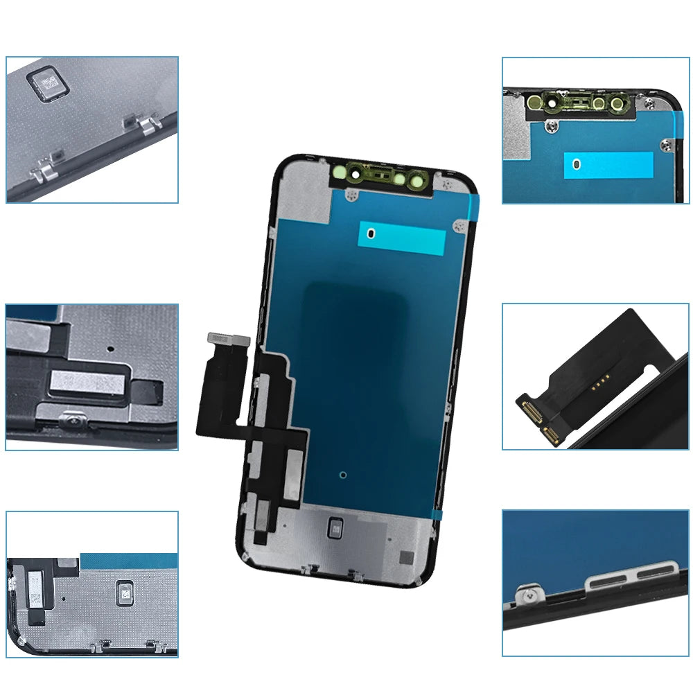 A1984, A2105, A2106 OLED Pantalla for iphone XR LCD Display Touch Screen Digitizer Assembly for iPhone XR LCD Replacement