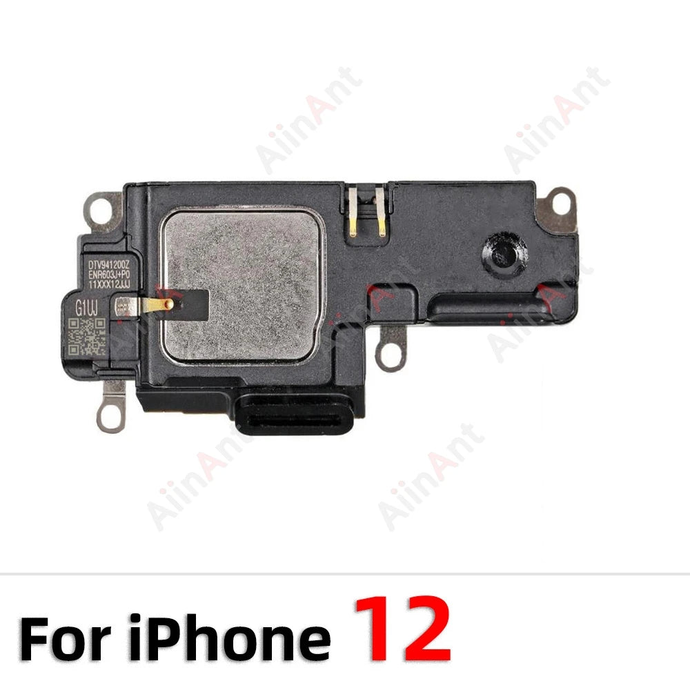 AiinAnt Bottom LoudSpeaker Phone Sound Buzzer Ringer Loud Speaker Flex Cable For iPhone 12 13 14 15 Pro Max mini Plus Spare Part