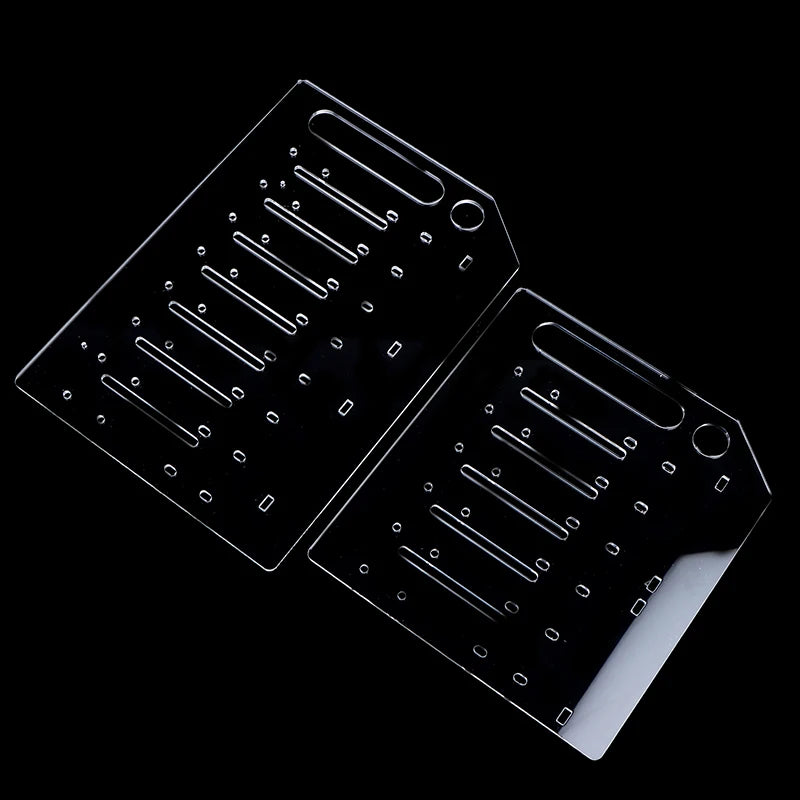 【C】3/4/6/8Layer Hard Drive Cage Hard Drive Bracket For 3.5in HDD SSD DIY Storage Acrylic Rack Shelf With Cooling Fan Space
