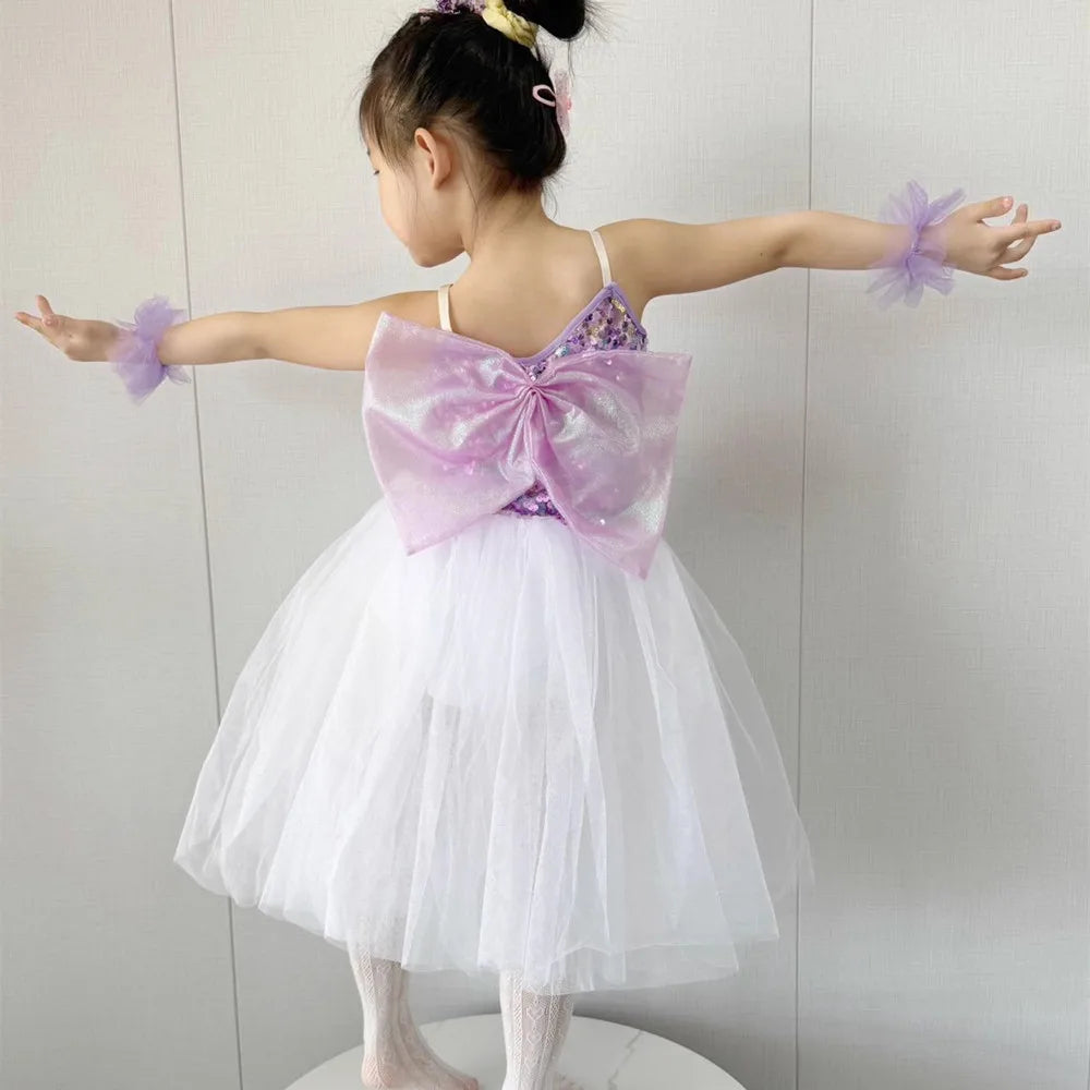 Summer Stage Girl Dress Tutu Ballerine Dance Kids Ballet Leotards Party Baby Dresses Outfit Ballet Girls Clothing Vestidos