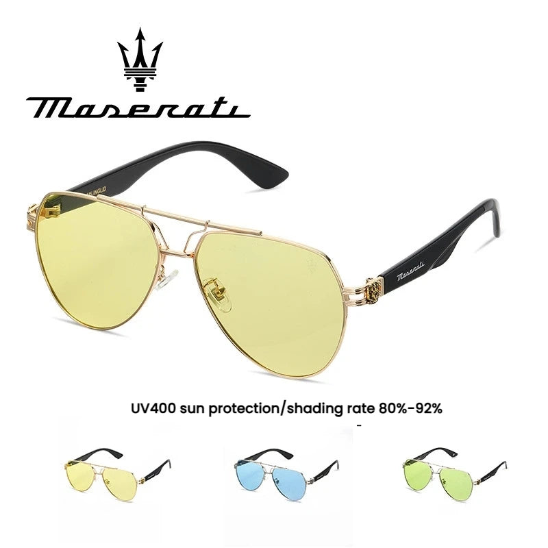 MASERATI Glasses UV400 Luxury Polarized Sunglasses for Men Women Trendy  Driving Glasses High End Fashion Premium Quality