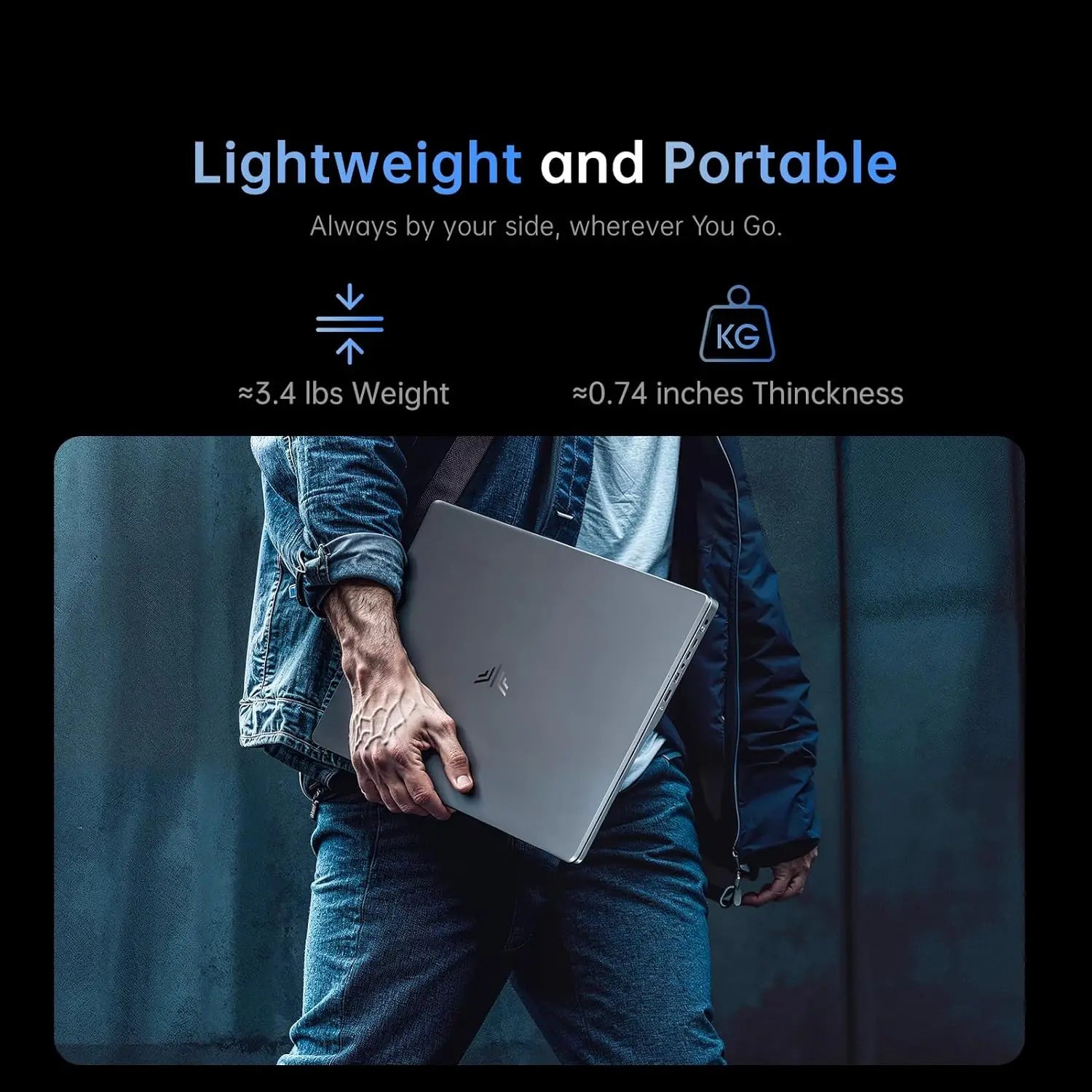 KAMRUI 15.6 Gaming Laptop Computer AMD Ryzen3 4300U Windows Laptop IPS 16GB DDR5 512GB NVMe SSD Backlit & Numeric Keyboard Wifi5