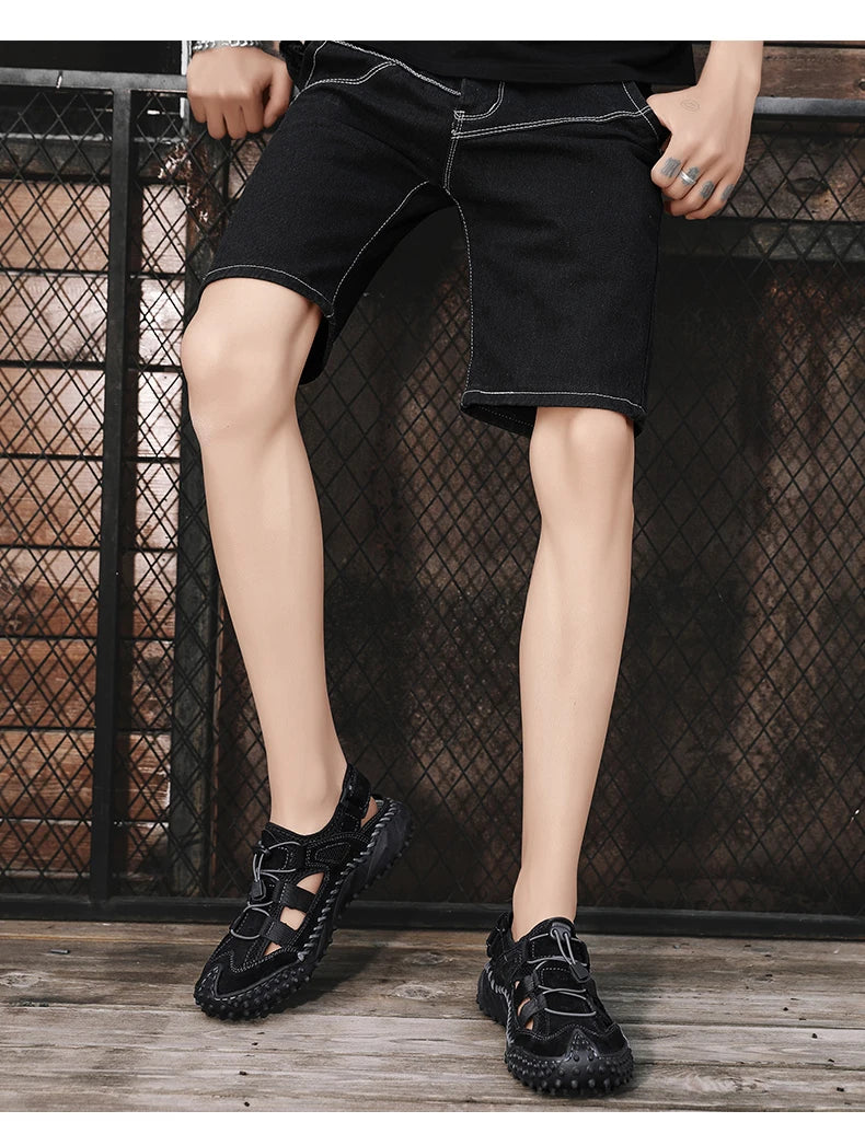 Summer Men Sandals Genuine Leather Mens Casual Shoes Outdoor Men Leather Sandals for Men Beach Shoes Roman mens Shoes