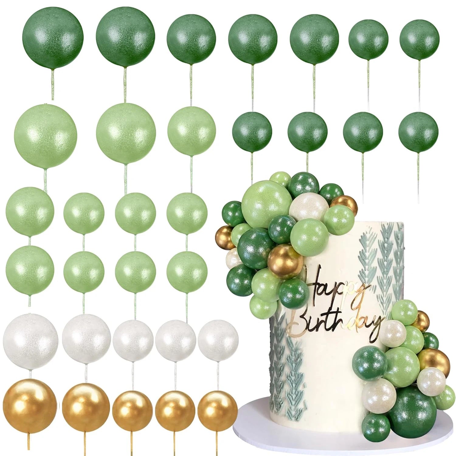 10/5Pcs Metal Silver Gold 4D Round Foil Balloon Mylar Balloons for Birthday Wedding New Year Baby Shower Party Decorations