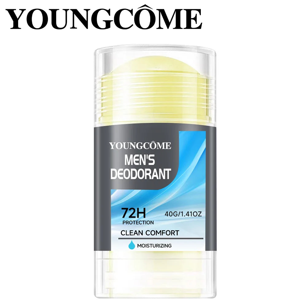 Deodorant Stick Natural Deodorant for Men, Anti Sweating Keep Drying Lasting Fragrance Remove Armpit Odor Underarm Refresh Stick