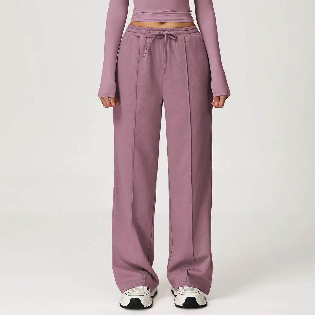Women's High Waisted Straight pants Sweatpants Casual Yoga Jogger Pants elegant pants Women Pants Yoga With Pockets pantalones