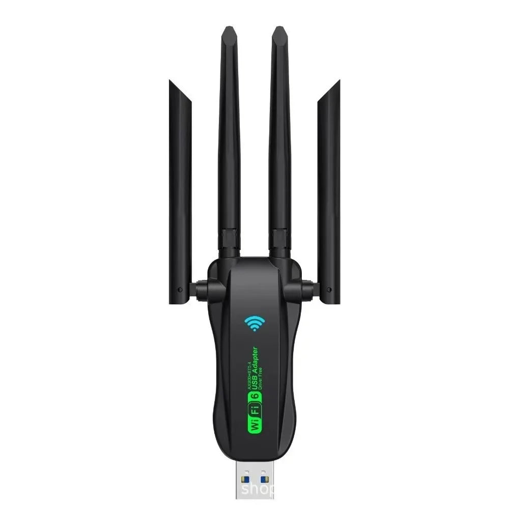 Dual Band WiFi6 USB Adapter, AX900 Bluetooth 5.4 900Mbps WiFi Dongle, Plug Play 4 Antenna 2.4G/5Ghz USB Interface Wireless Netwo