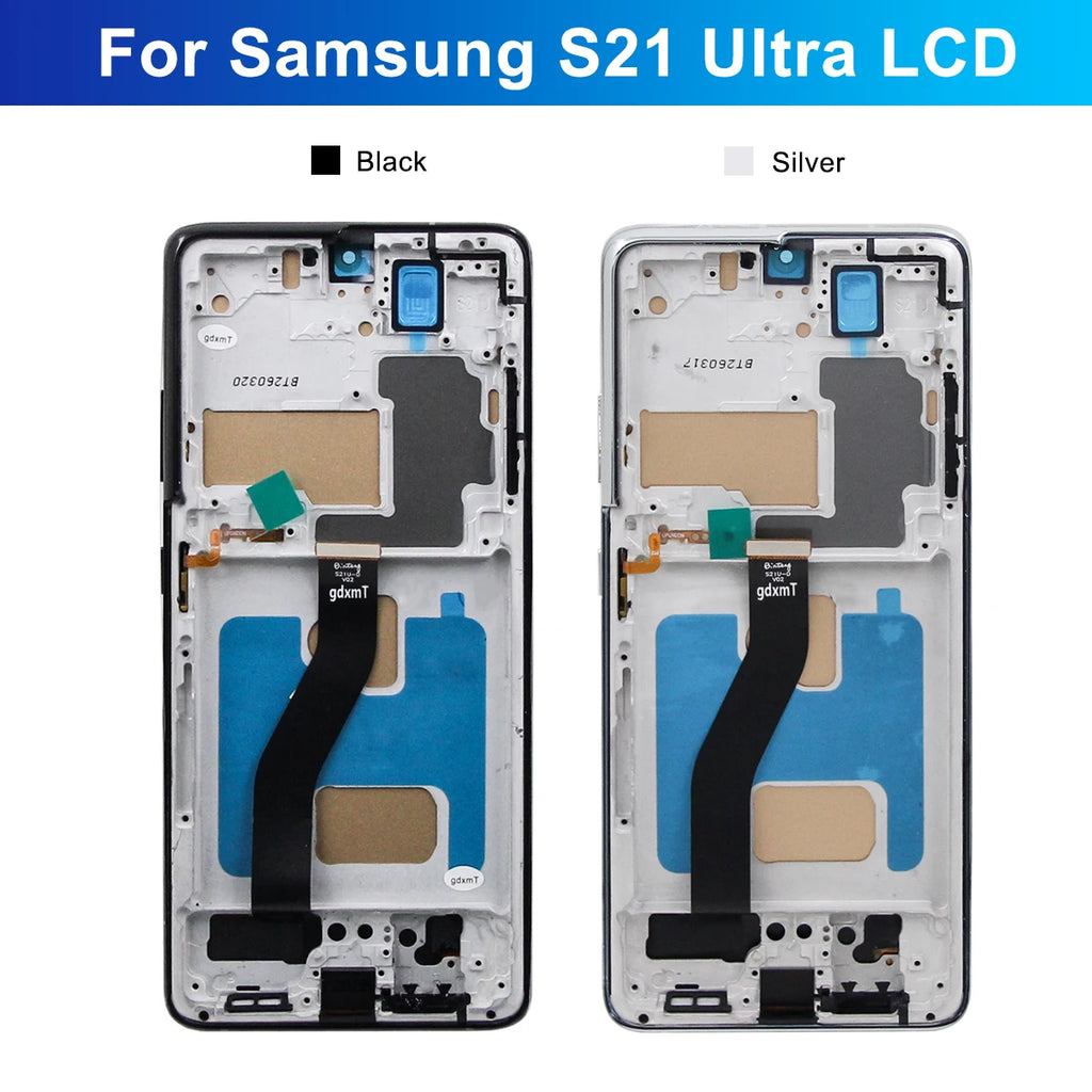 Tested S21 Ultra For Samsung S21 Ultra 5G G998B G998U G998W LCD Display Touch Screen Digitizer Assembly Replacement