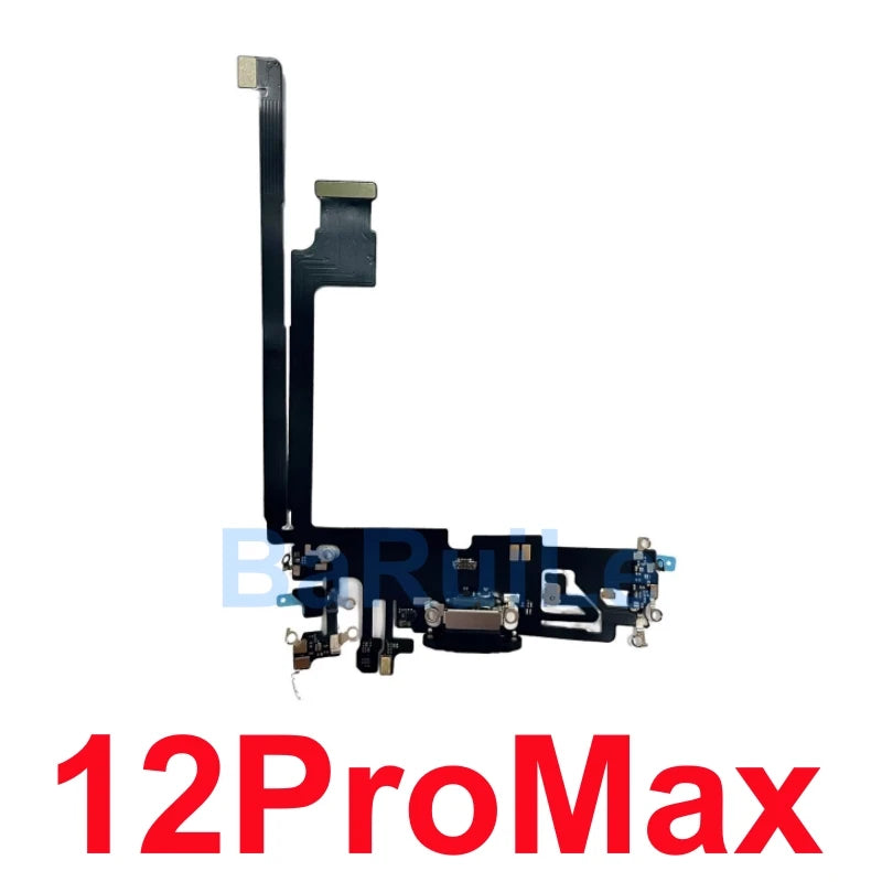 1pcs USB Charging Charger Port Flex For iPhone 11 12 13 14 Pro Max Dock Connector Microphone Headphone Audio Jack Flex Cable