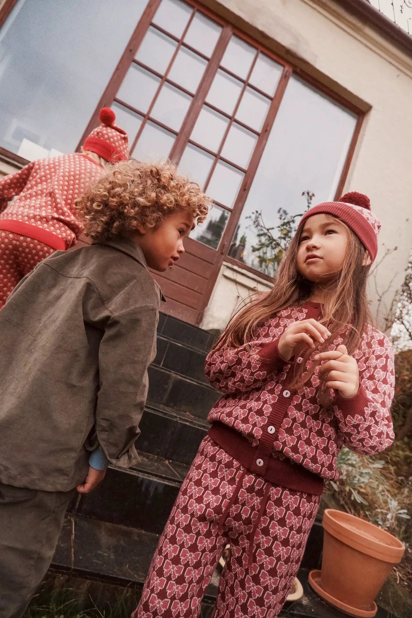 Knitted Sweater FL Brand Christmas Winter Baby Dresses Cardigan Toddler Girls Clothes Casual Dress Long Sleeve Tops and Pants