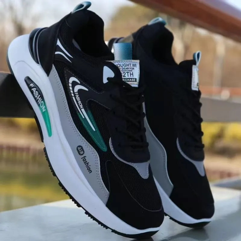 Shoes for Men Lightweight Pu Leather Casual Shoes 2025New Men's Sneakers Fashion Men Tennis Shoes Breathable Sport Running Shoe