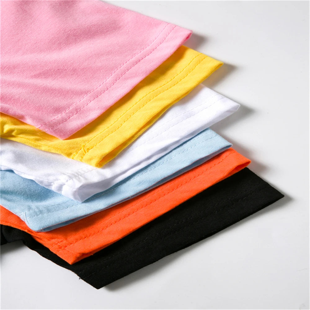 Boys Girls Age 3-12 Tee+shorts suit Children Short Sleeve T-shirts Casual Pink Black Fashion Summer Child loose Clothes