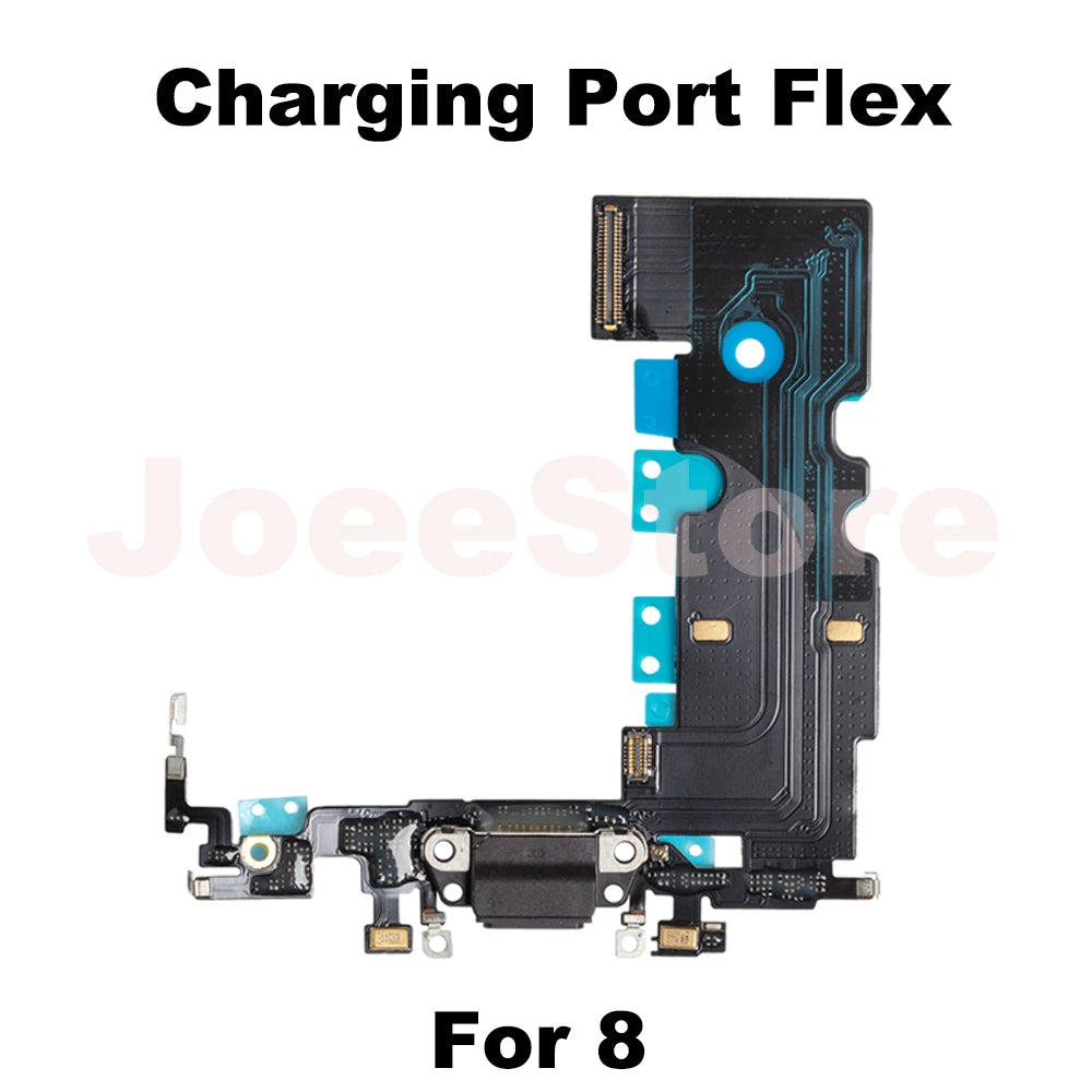 1pcs Charging Port Flex Cable for iPhone 11 X XS XSMax XR 6 6S 7 8 Plus USB Charger Dock Connector With Microphone Ribbon Repair