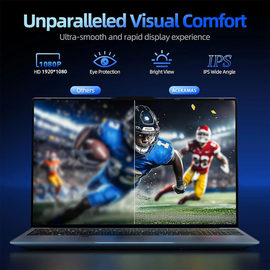 15.6" Laptop Windows 11 Core i9-10980HK Computer PC Gamer 16GB RAM Notebook Laptops Fingerprint Unlock Backlight Study Computer