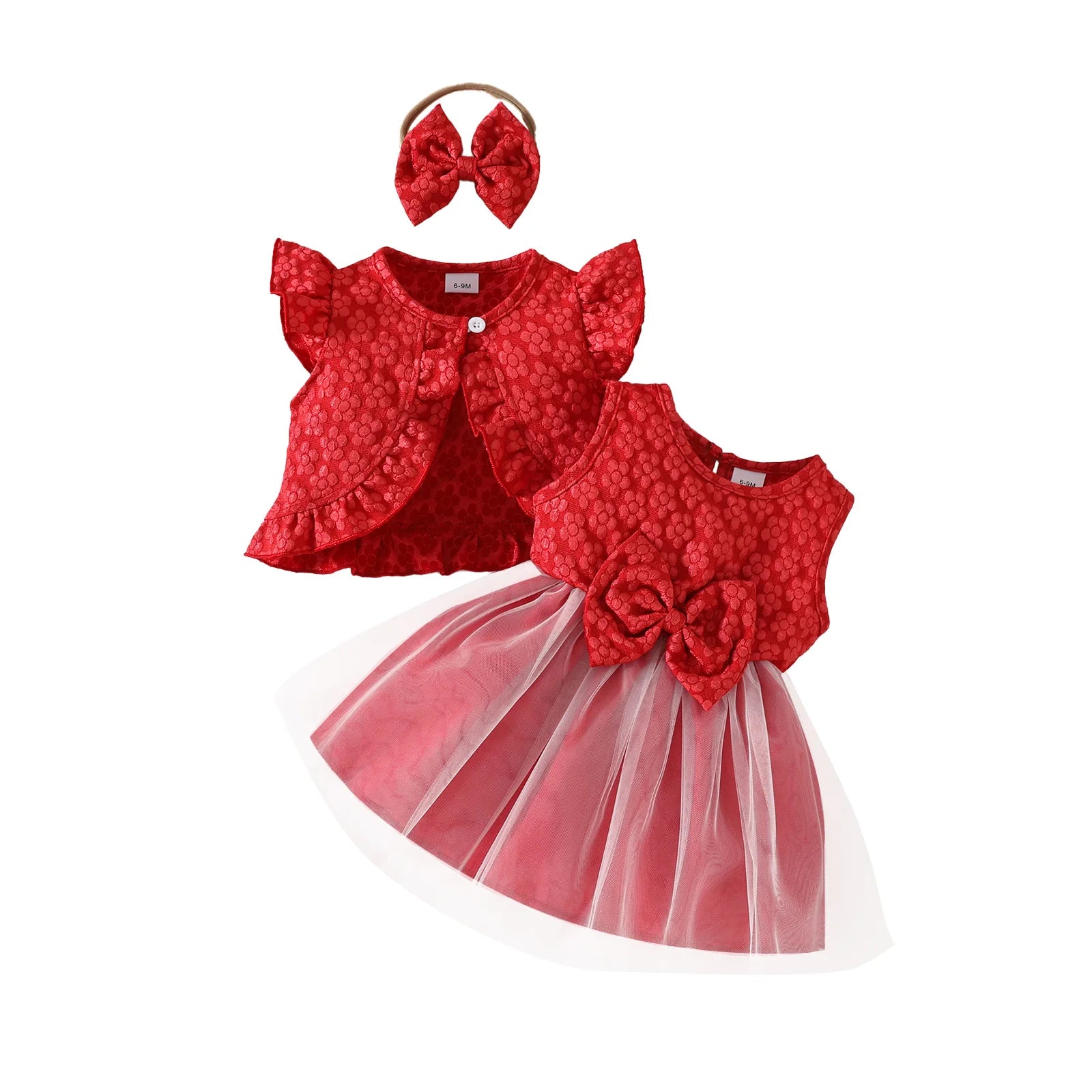 Ceeniu Baby Dresses For Birthday Long Sleeve Ruffles Bow Butterfly Party Dress For Girls 2024 Toddler Newborn Girl Clothes 2024