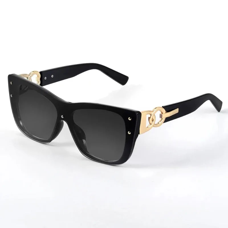 New Fashion Big Frame Cat Eye Sunglasses For Ladies Street Shot Fashionable Sunglasses for Women Driving Shades UV400 INSV