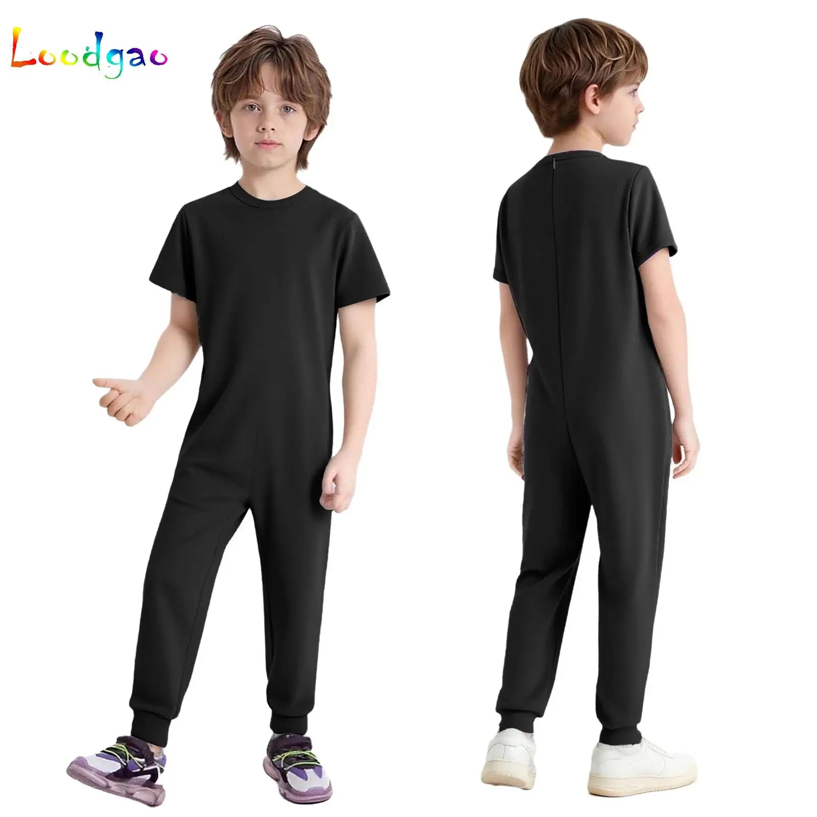 Children Anti-Strip Jumpsuit Kids Special Needs Adaptive Clothing Cotton Rompers Zipper One Piece Jumpsuit for Wearing All Day