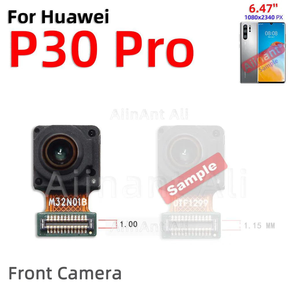 AiinAnt Front Camera Flex Cable For Huawei P30 Lite Pro Rear Main Back Camera Module Flex Phone Repair Spare Parts