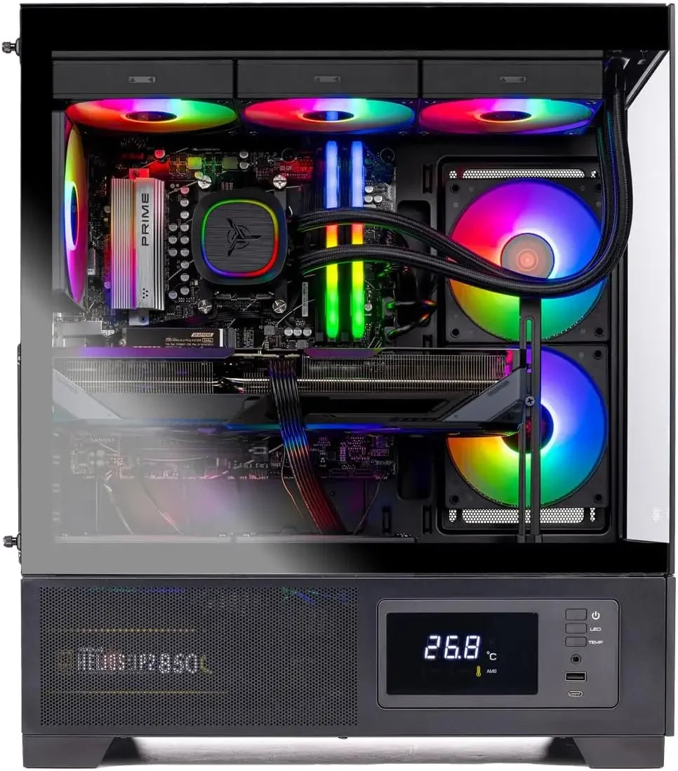 4.2GHz, AMD RX 9070 16GB, 2TB Gen4 NVMe SSD, 32GB DDR5 RAM 6000, 850W Gold ATX 3 PSU, 360 ARGB AIO, Wi-Fi, Win 11, Desktop