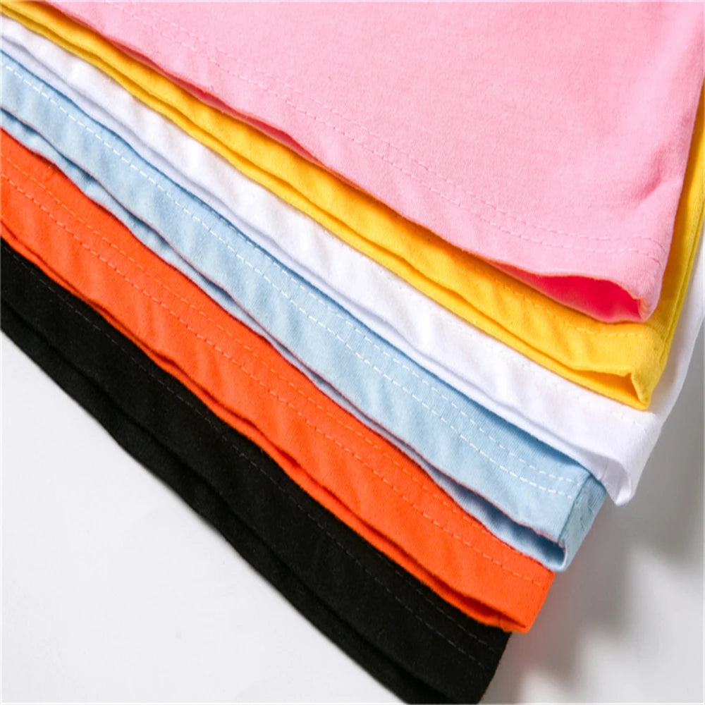Summer Clothes Boys Girls Age 3-12 Tee+shorts suit Children Short Sleeve T-shirts Child Loose Casual Pink Black Fashion white