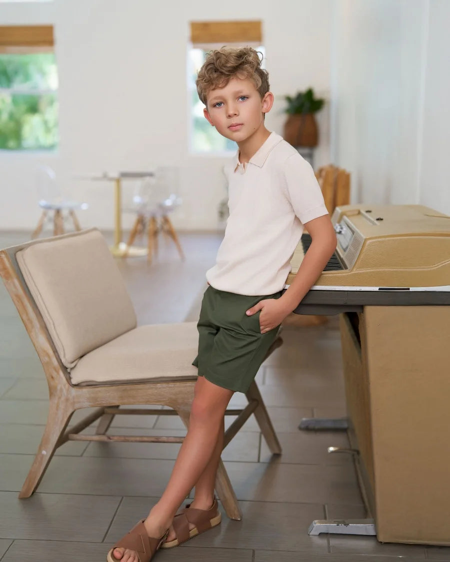 Clearance sale AS SS25 summer cable knitting collection high quality 100%  boys girls clothes family look