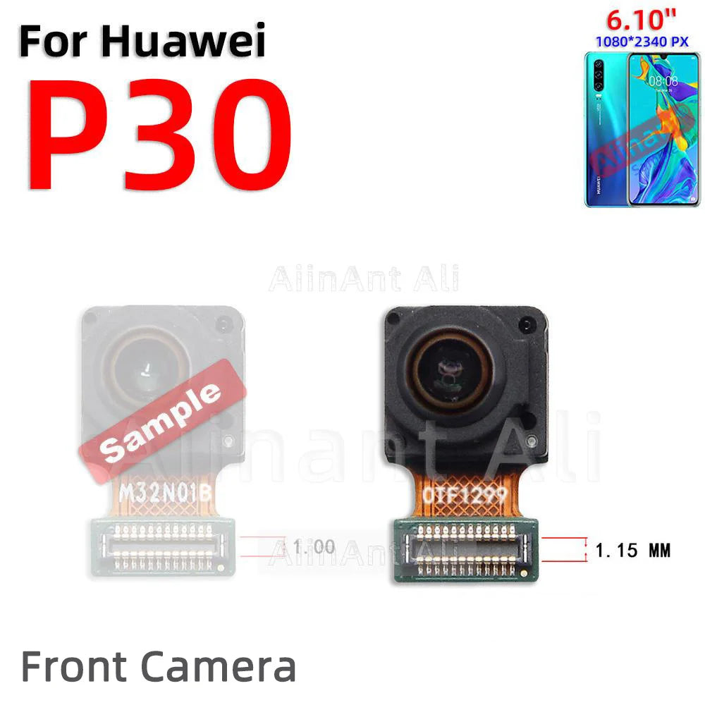 AiinAnt Front Camera Flex Cable For Huawei P30 Lite Pro Rear Main Back Camera Module Flex Phone Repair Spare Parts