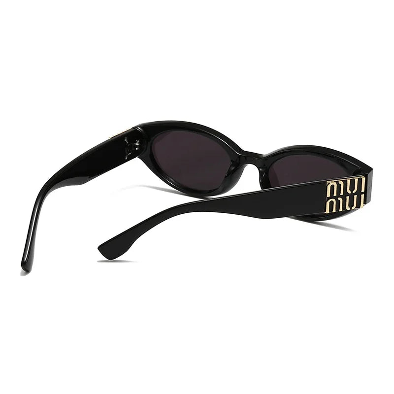 Luxury Fashion MM Sunglasses Brand For Men And Women Oval Minimalist Gradient Lens Glamour Unisex Sun Glasses UV400